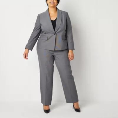 Le Suit 2-pc. Straight Leg Pant Suit-Plus Product Image