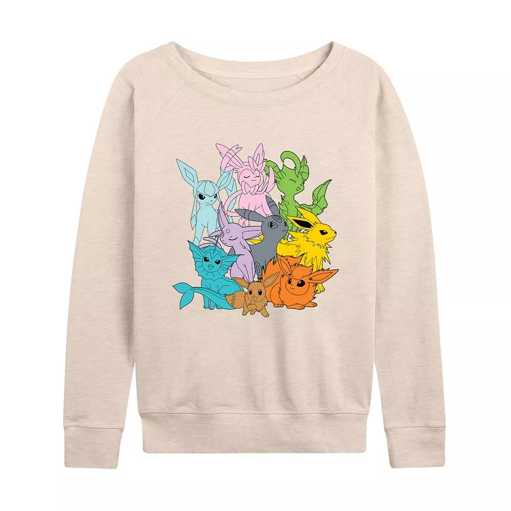 Women's Pokemon Eevolutions French Terry Long Sleeve Tee,  Product Image