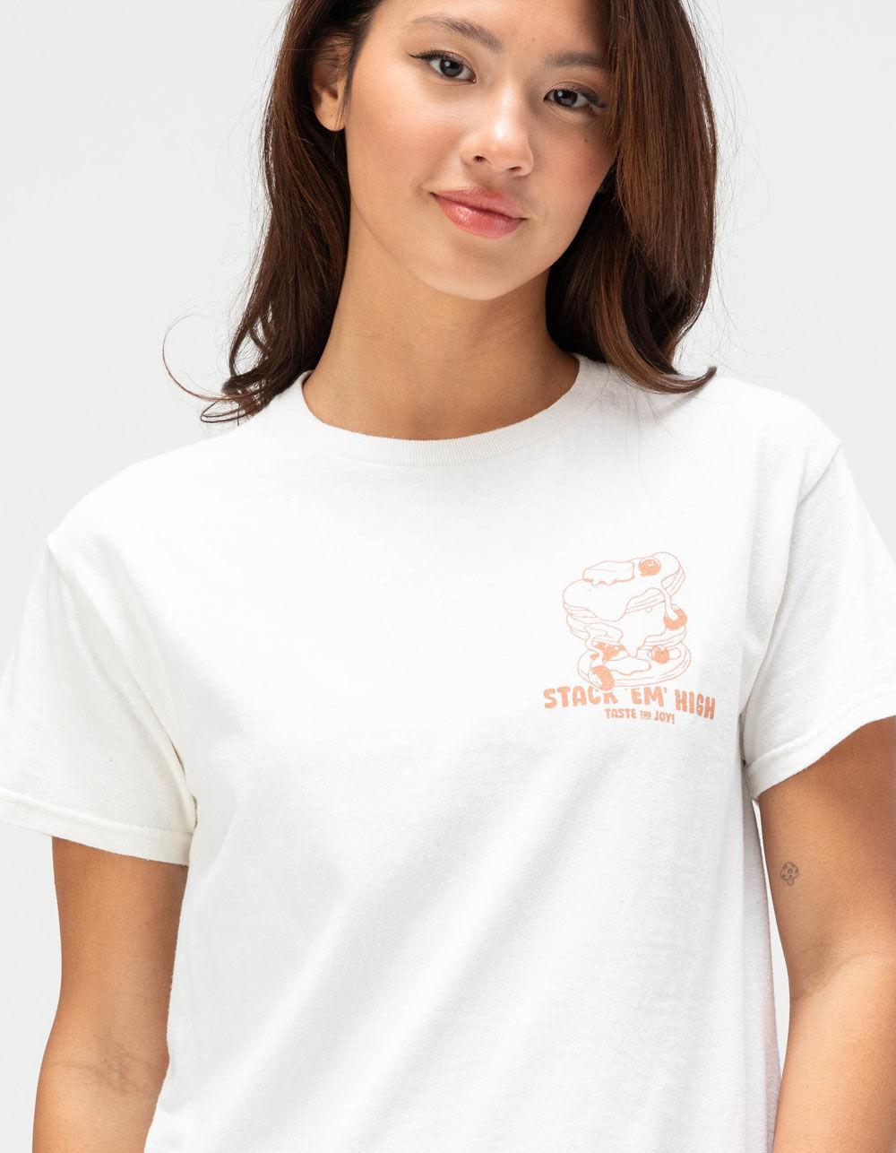 BDG Urban Outfitters Pancakes Womens Relaxed Tee - WHITE Product Image