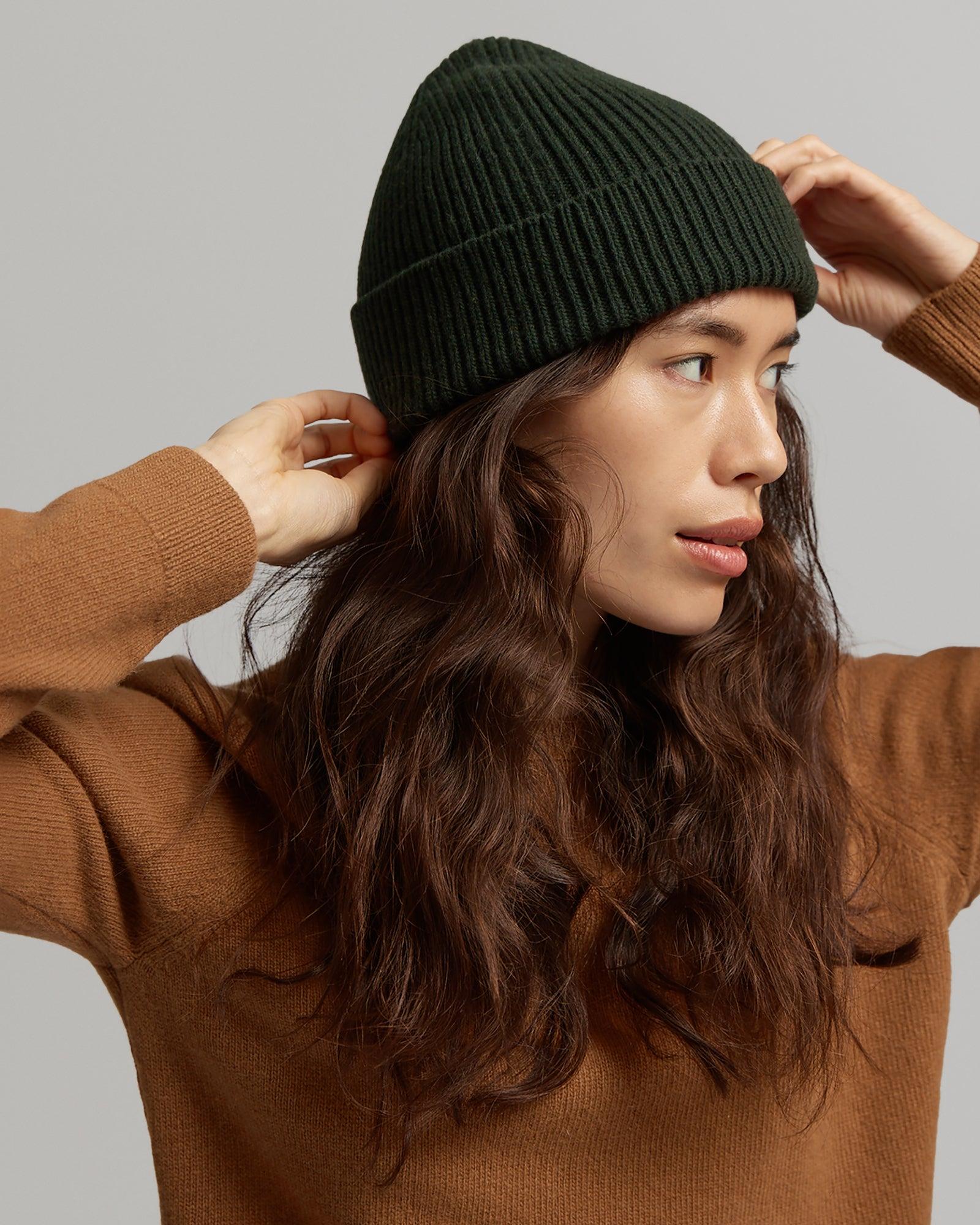 Merino Wool Beanie - Warm Taupe Product Image