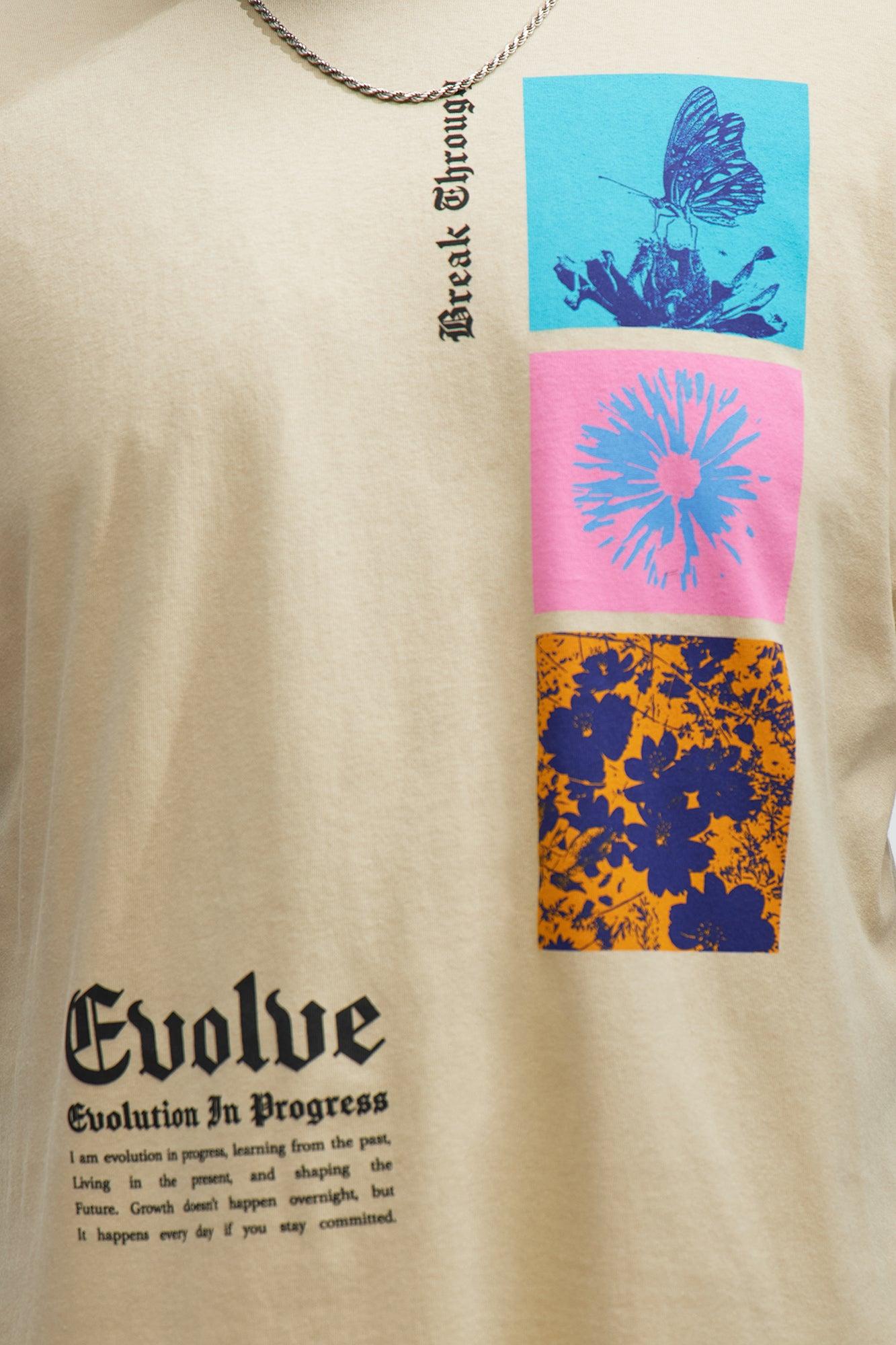 Evolve Daily Never Settle Short Sleeve Tee - Sand Product Image