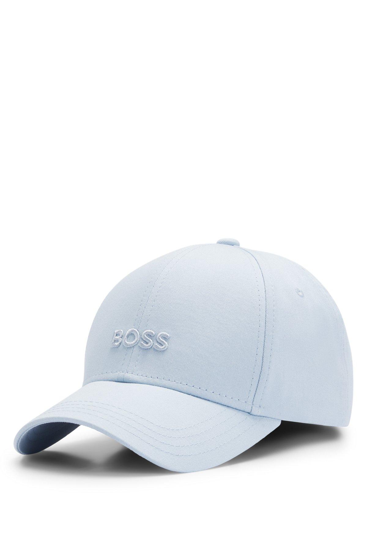 BOSS - Baseball cap in cotton twill with embroidered logo - Light Blue Product Image
