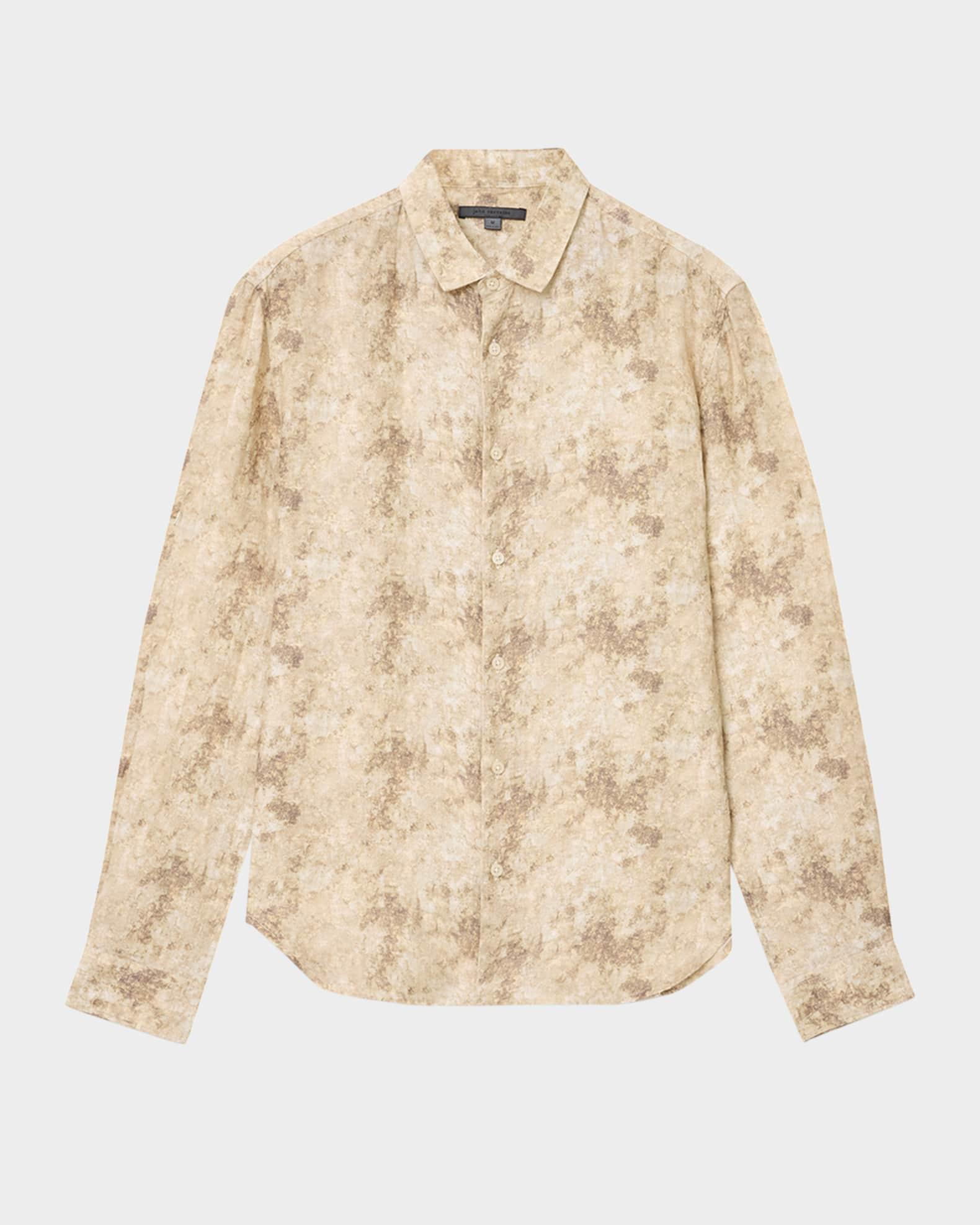 Men's Luca Linen Abstract Sport Shirt Product Image