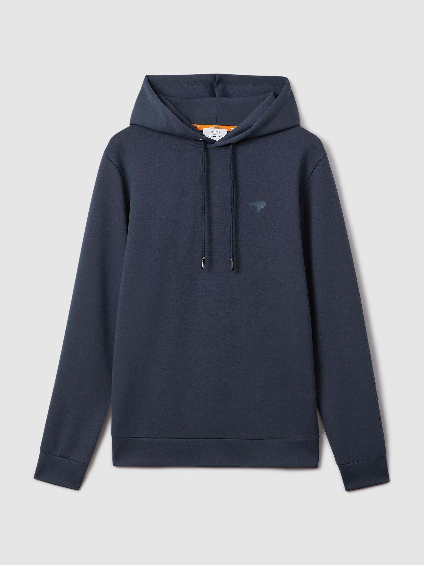 McLaren F1 Interlock Jersey Hoodie in Airforce Blue Product Image