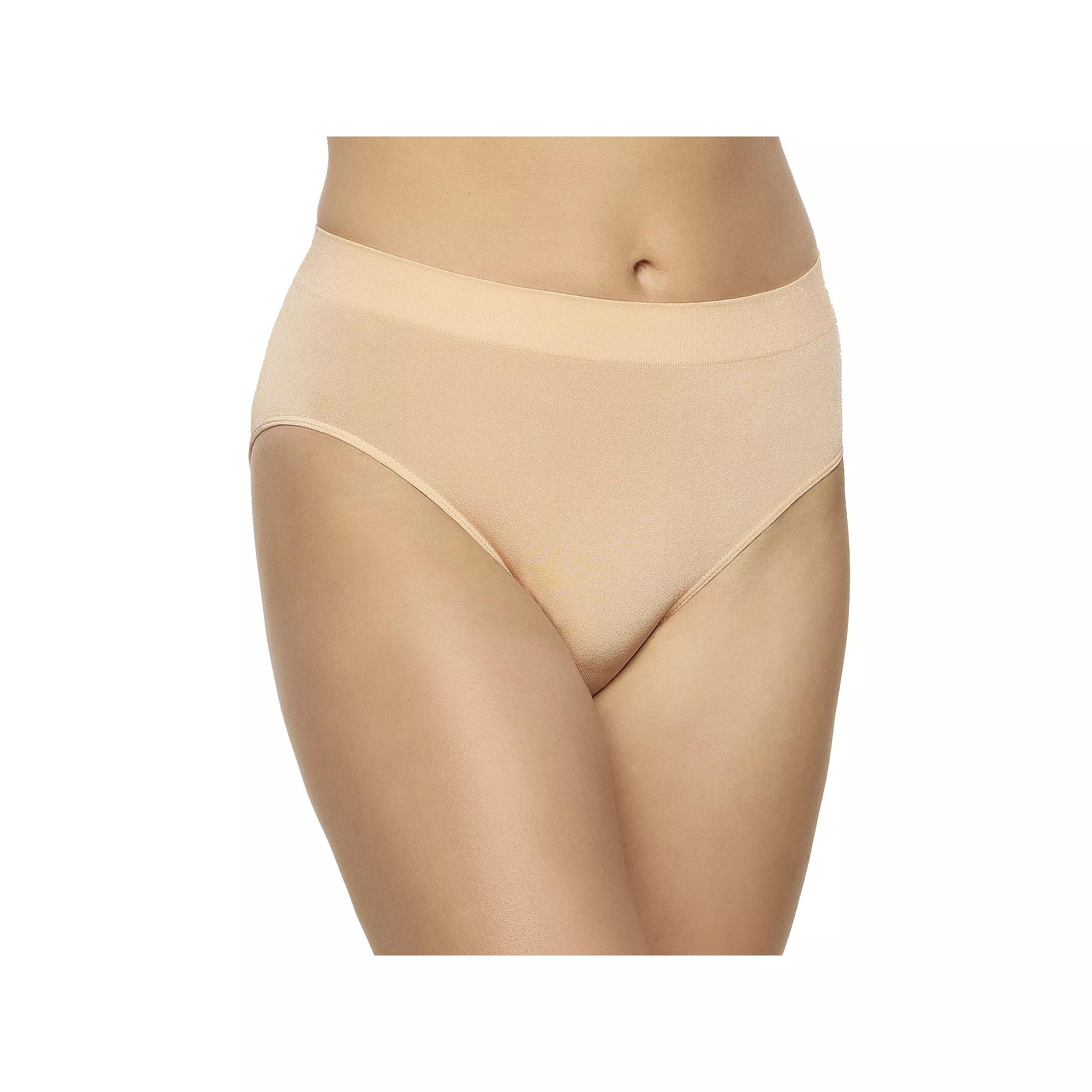 Plus Size Paramour by Felina Body Smooth Hi-Cut Brief Panty 645128, Women's, Size: Large, Cameo Pink Cmr Product Image