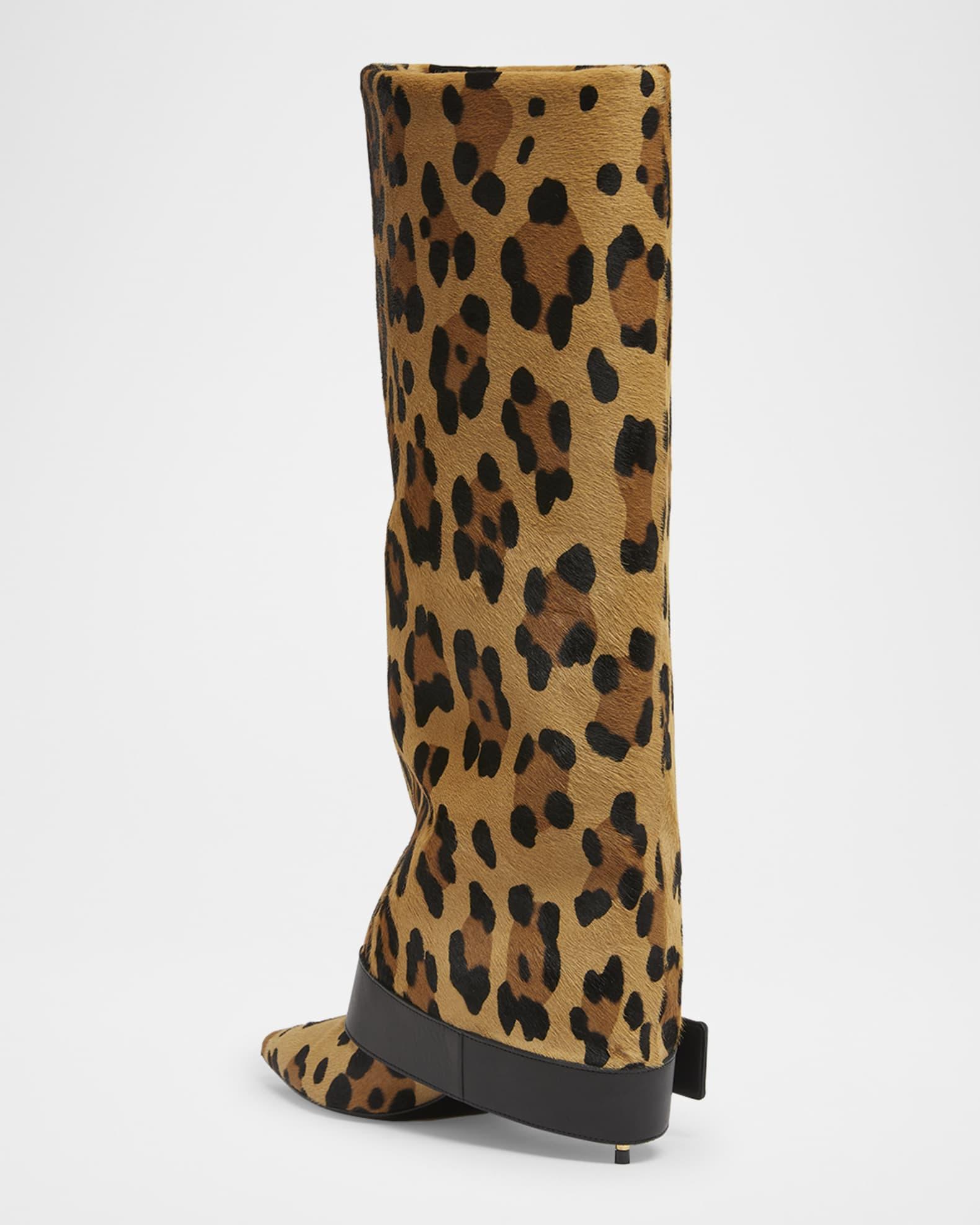 Anthem Leopard-Print Pony Knee-High Boots Product Image