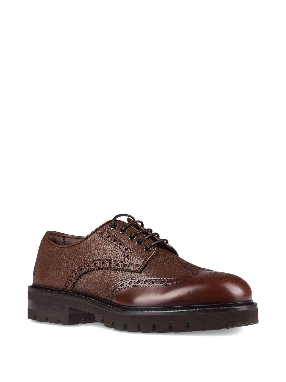 leather brogue shoes Product Image