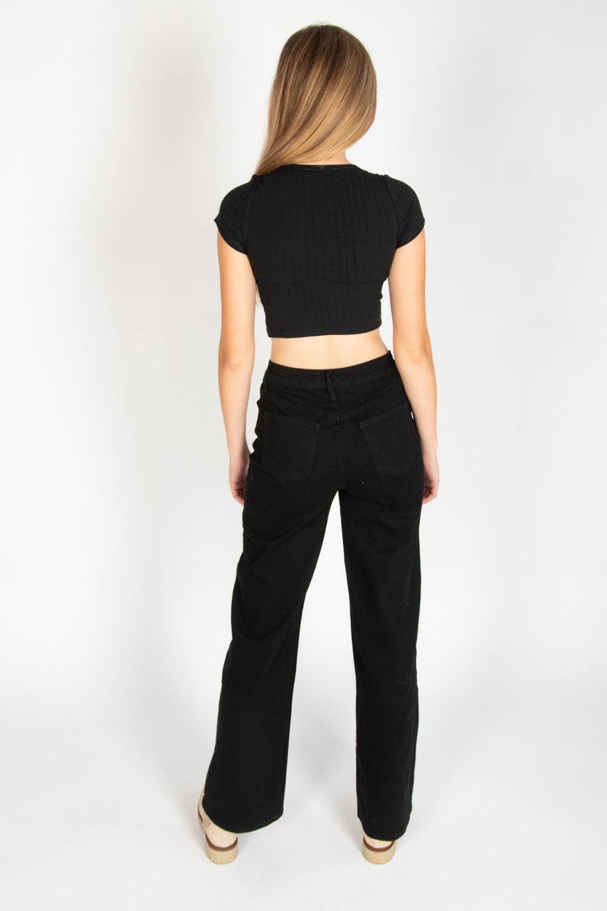 Pastel Neon Mushroom UFO Jeans Product Image