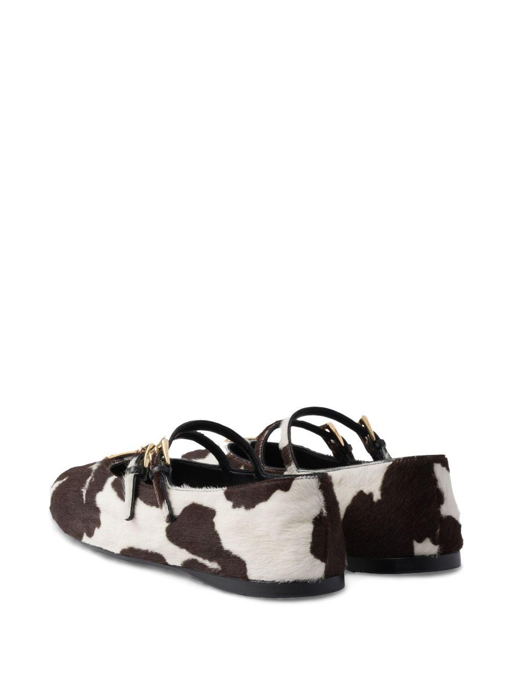 cow-print ballet flats Product Image
