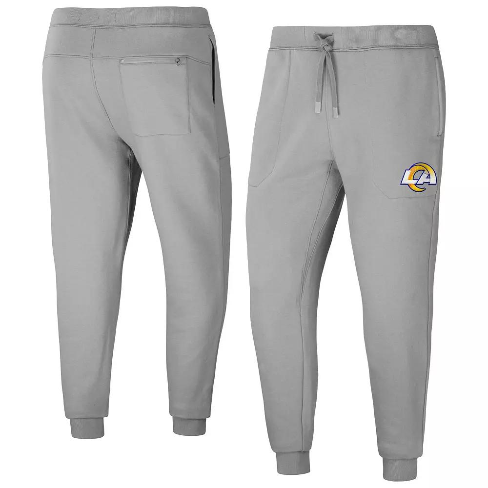 Men's NFL x Darius Rucker Collection by Fanatics Gray Los Angeles Rams Fleece Jogger Pants, Size: 2XL, Grey Product Image