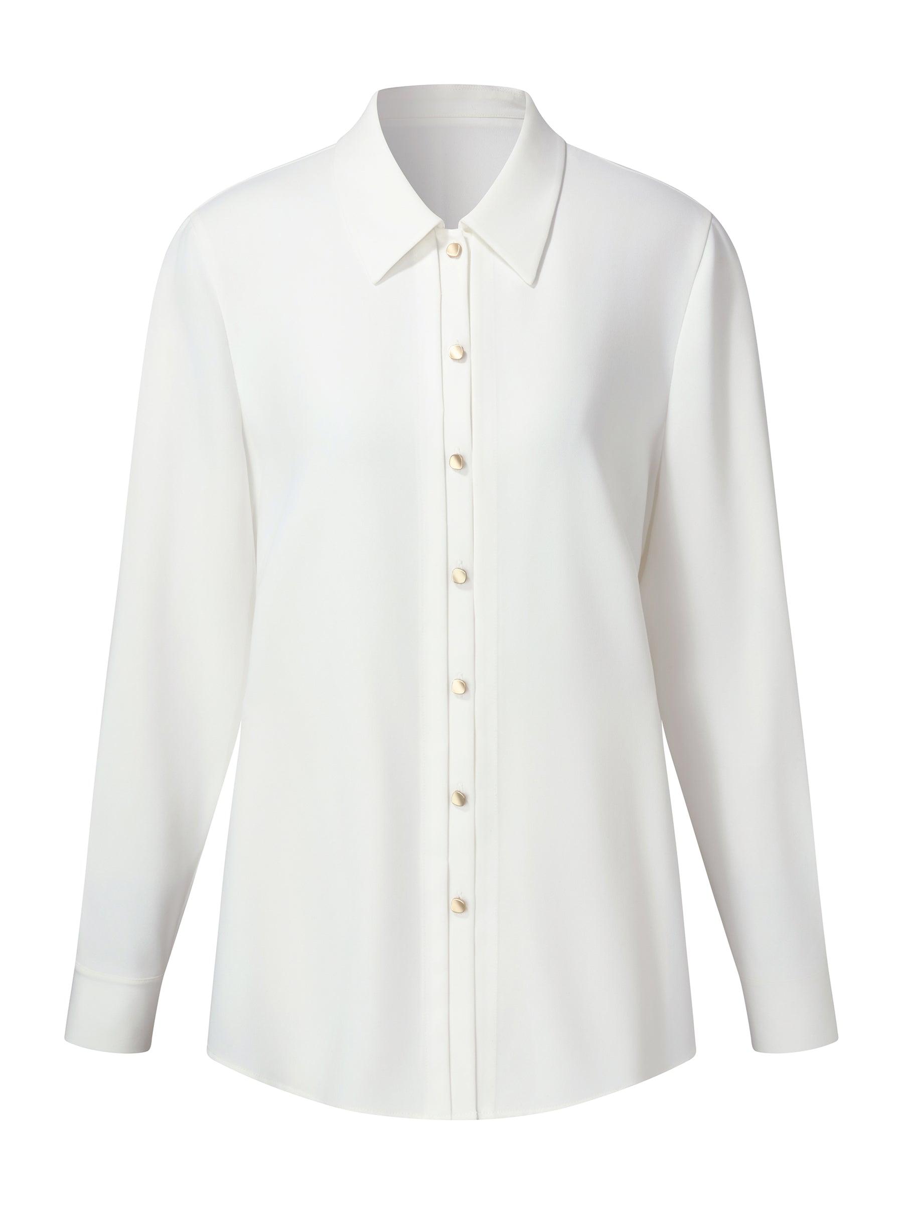H-Line Metal Button Women Shirt Product Image