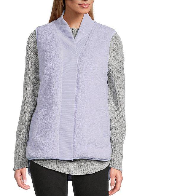 Westbound Petite Size Reversible V-Neck Open Front Vest Product Image
