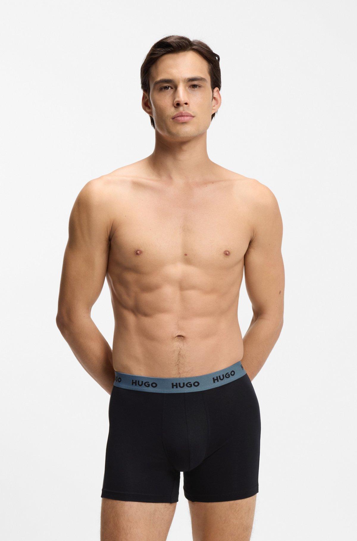 Three-pack of boxer briefs in stretch cotton Product Image