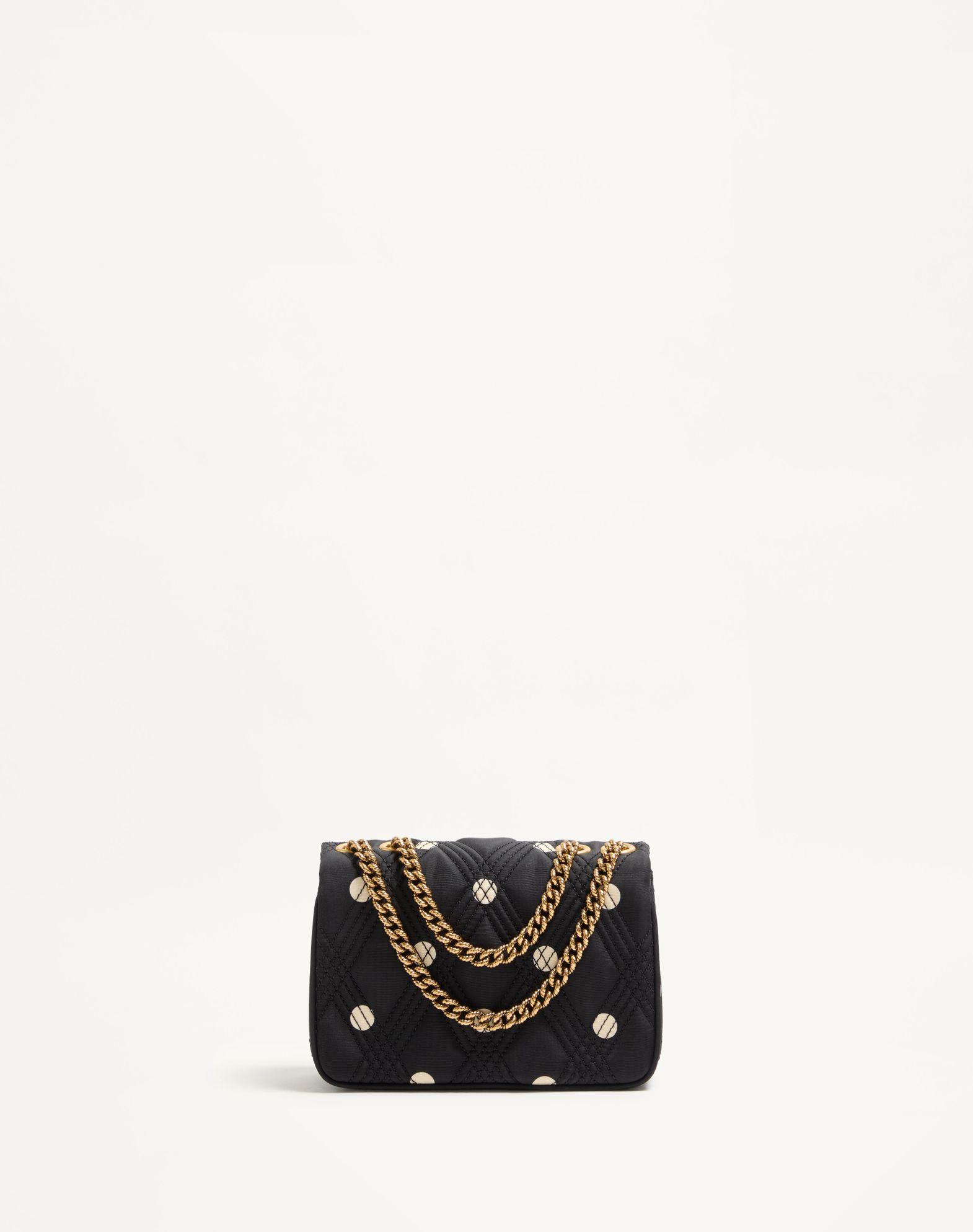Valentino Garavani Quiltie 67 Small Shoulder Bag In Plus De Pois Satin Product Image