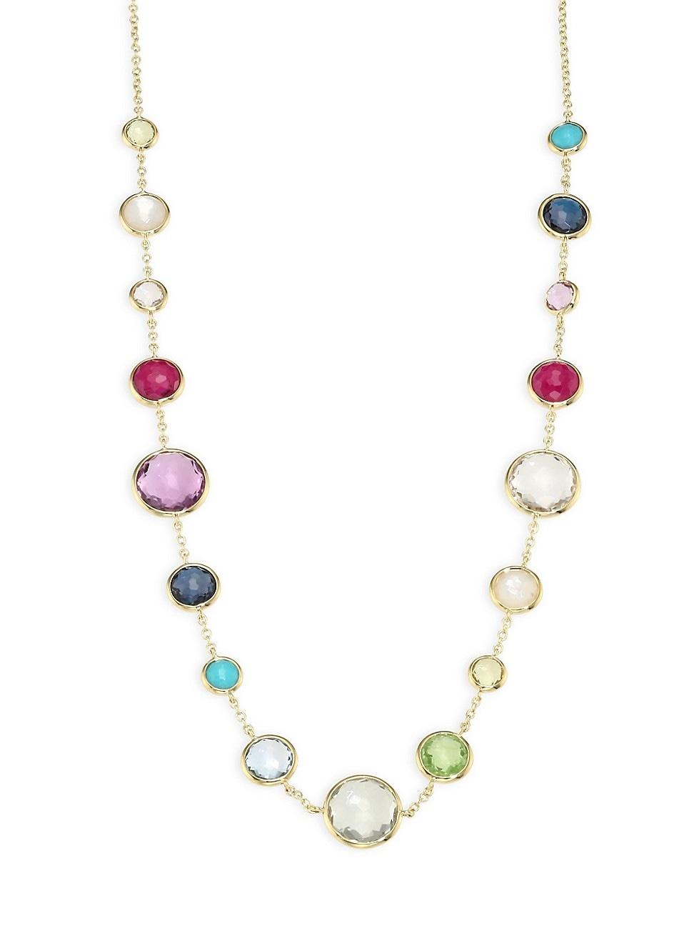 Womens Lollipop Lollitini 18K Yellow Gold & Multi-Stone Necklace Product Image