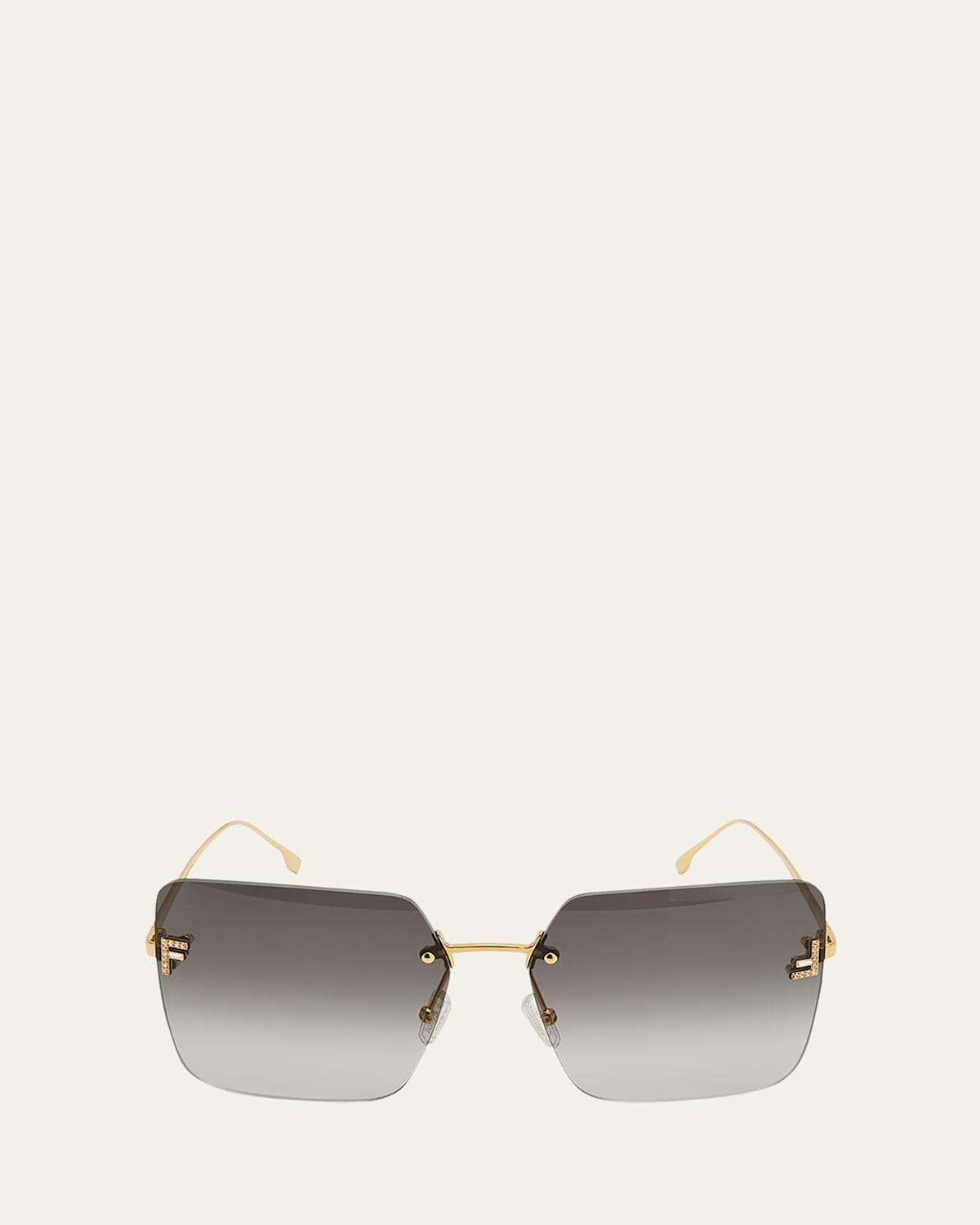 Fendi Rimless Square Sunglasses, 59mm Product Image