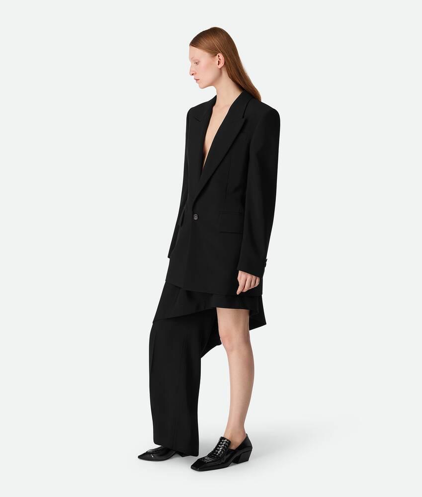 Women's Light Wool Jacket in Black Product Image