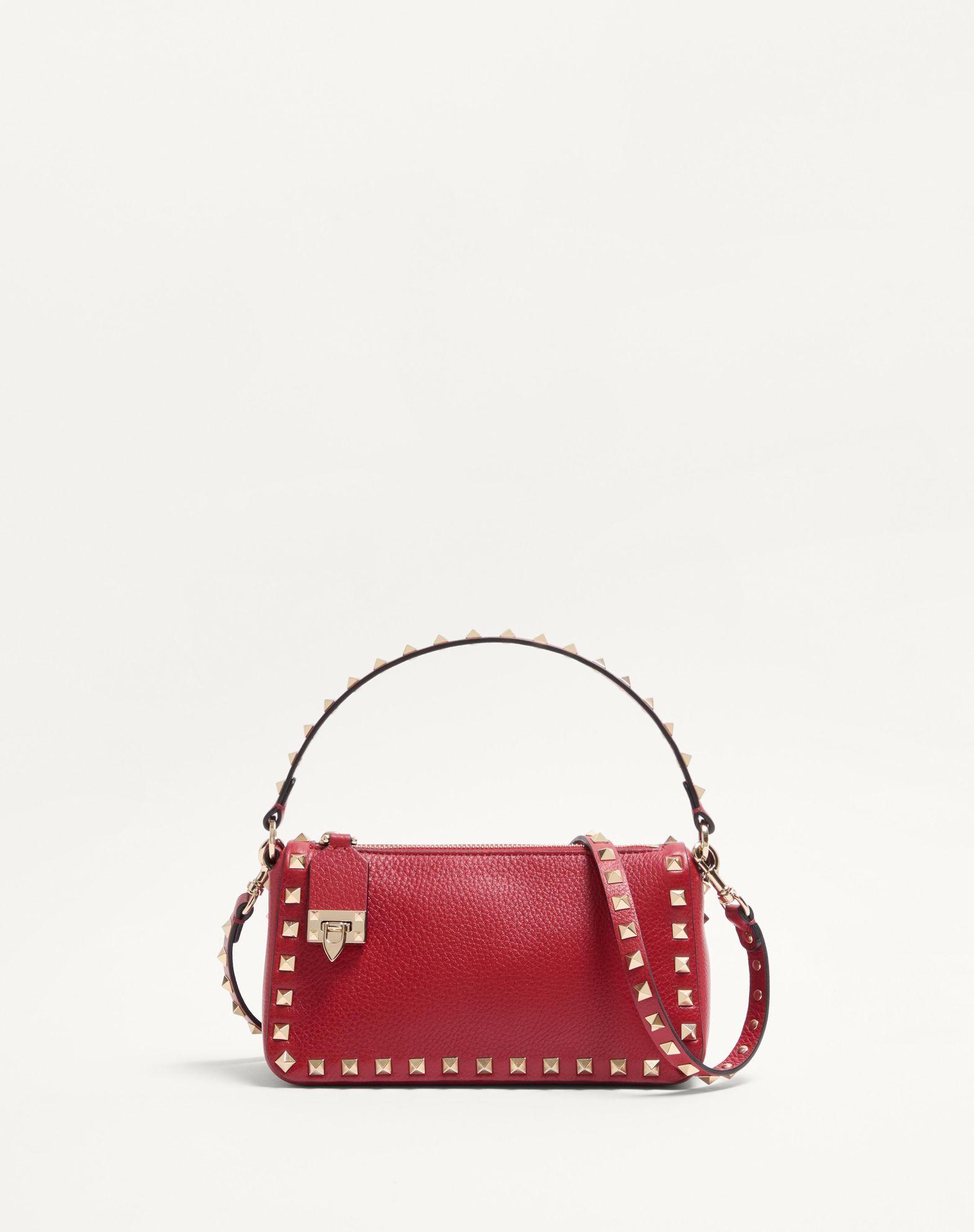 Small Rockstud Grainy Calfskin Crossbody Bag  Product Image