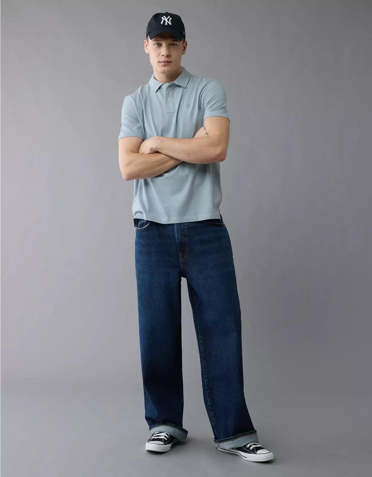 AE 24/7 Club Logo Polo Shirt Product Image