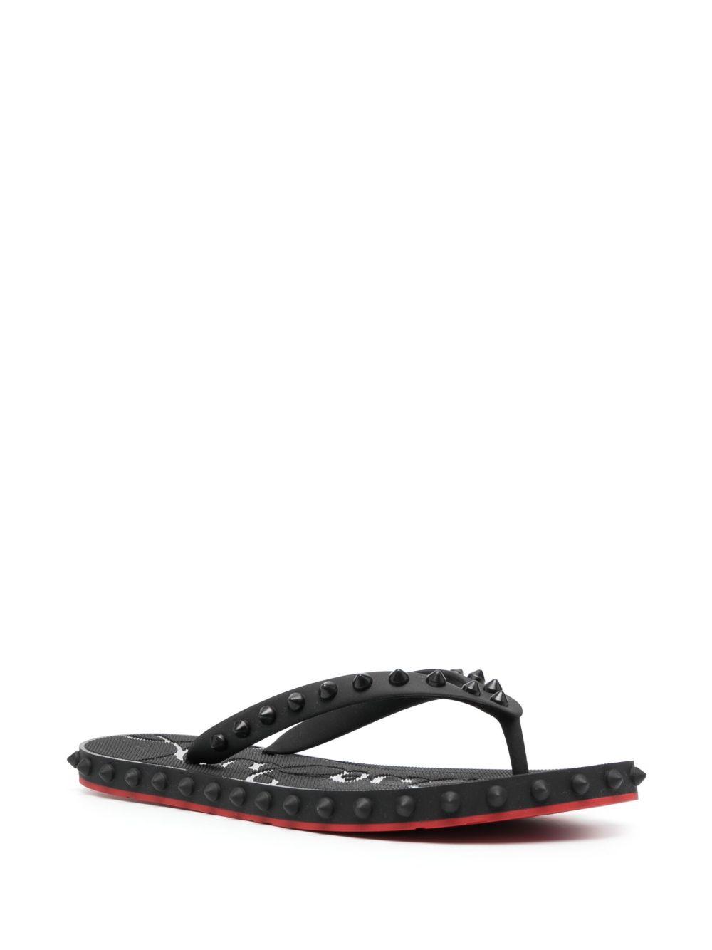 Super Loubi spike-embellished flip-flops Product Image