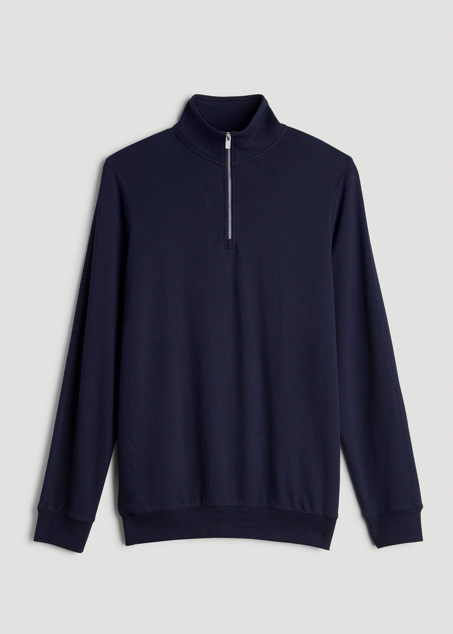 Wearever 2.0 French Terry Quarter-Zip Sweatshirt for Tall Men in Evening Blue Male Product Image