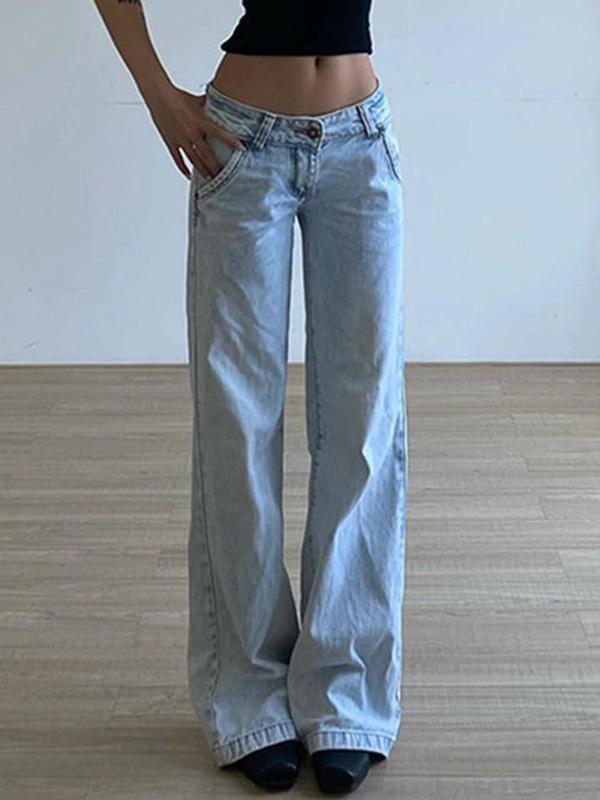 Vintage Light Blue Boyfriend Jeans Product Image