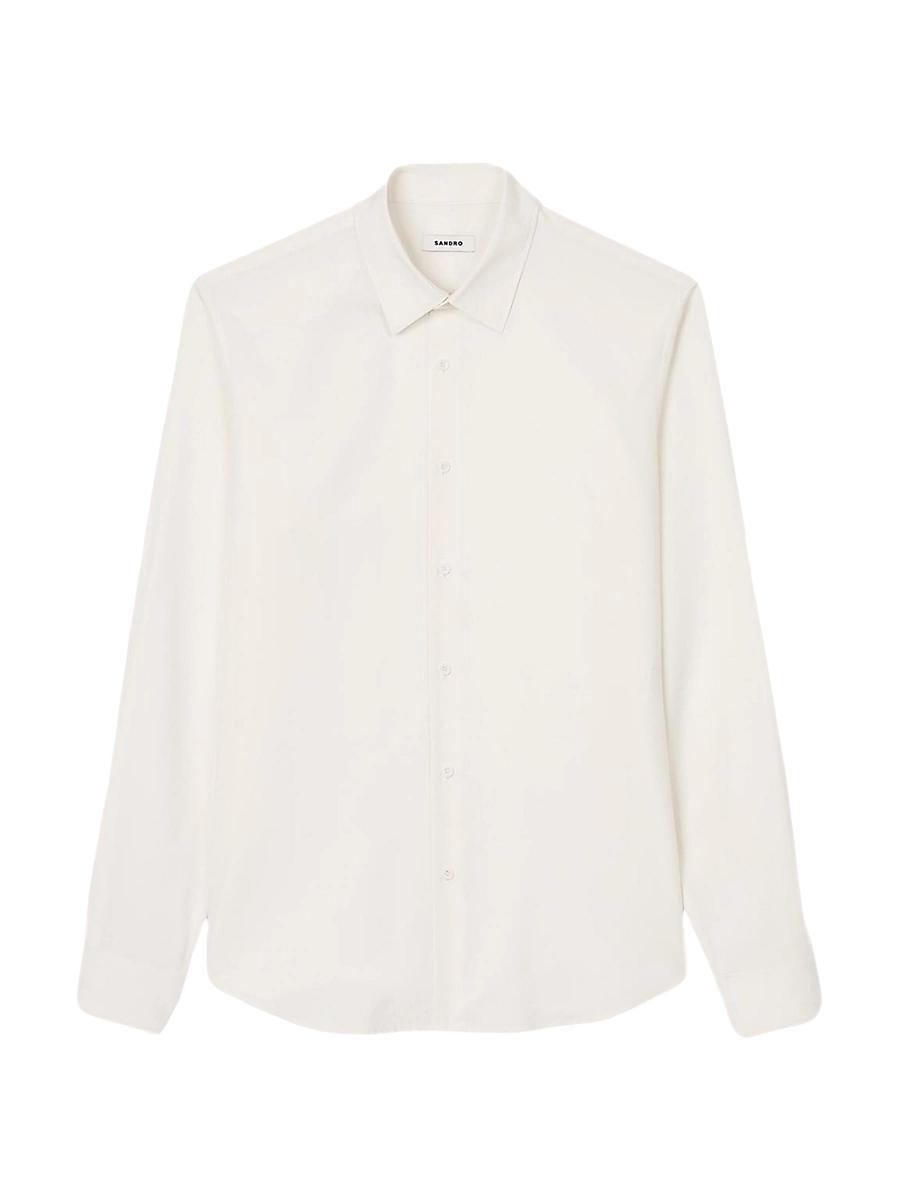 Mens Long-Sleeved Loose-Fit Shirt Product Image