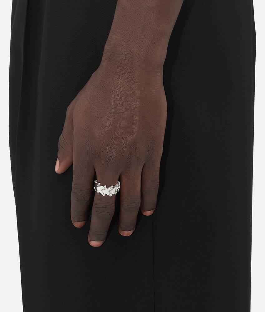 Women's Rivet Ring in Silver Product Image