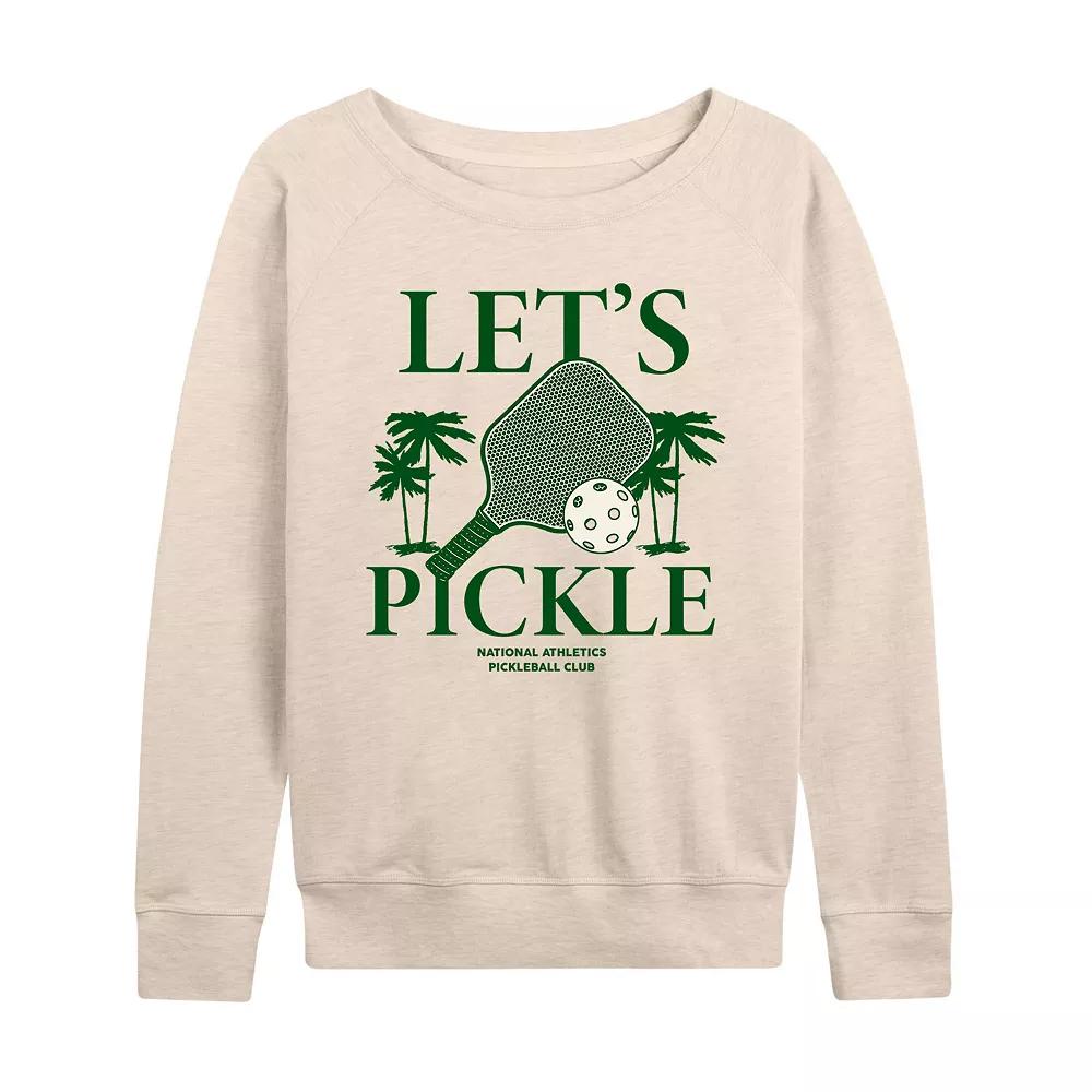 Women's Let's Pickle French Terry Long Sleeve Tee, Girl's,  Product Image
