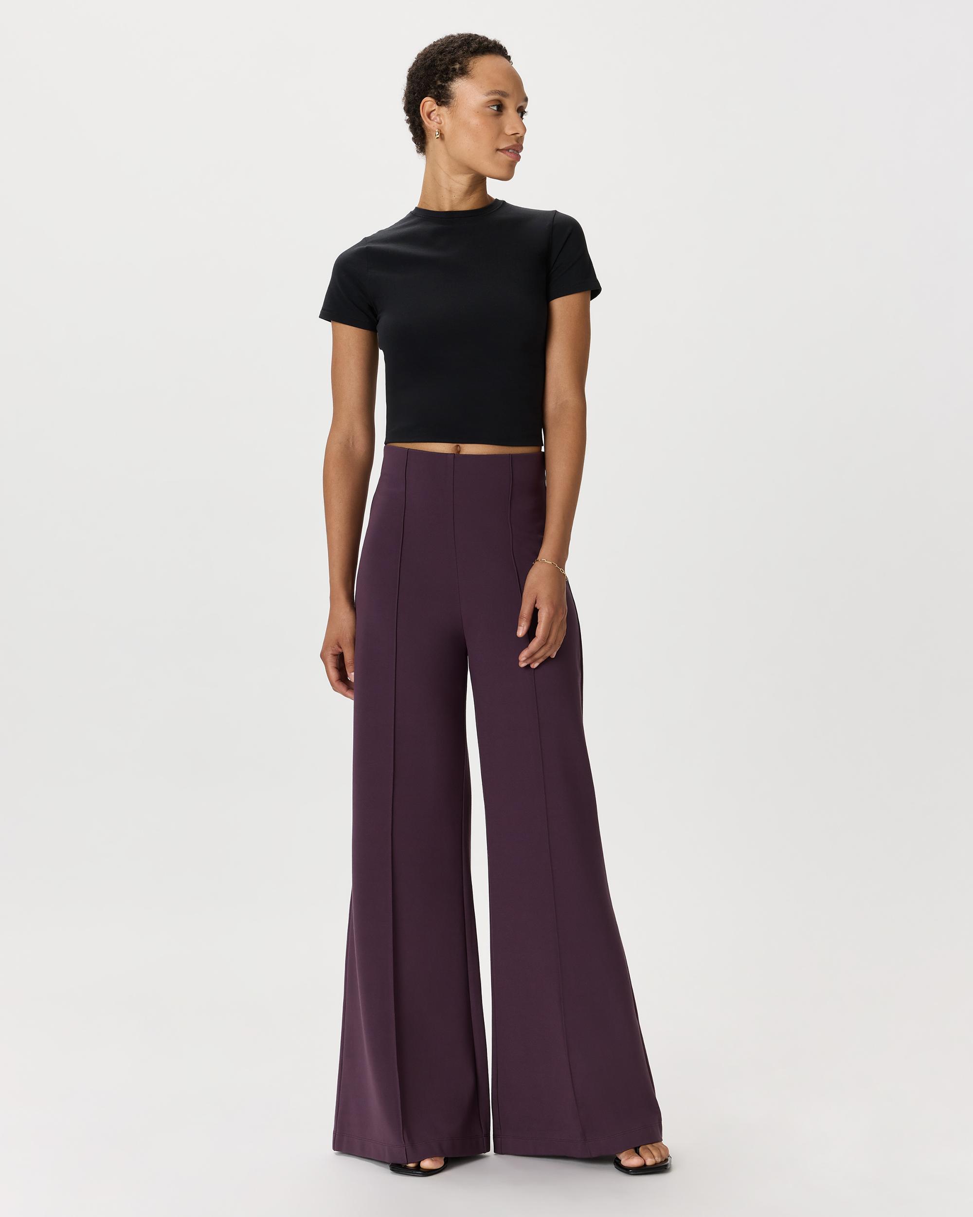 Quince | Women's Ultra-Stretch Ponte Super Wide Leg Pants Rayon Product Image