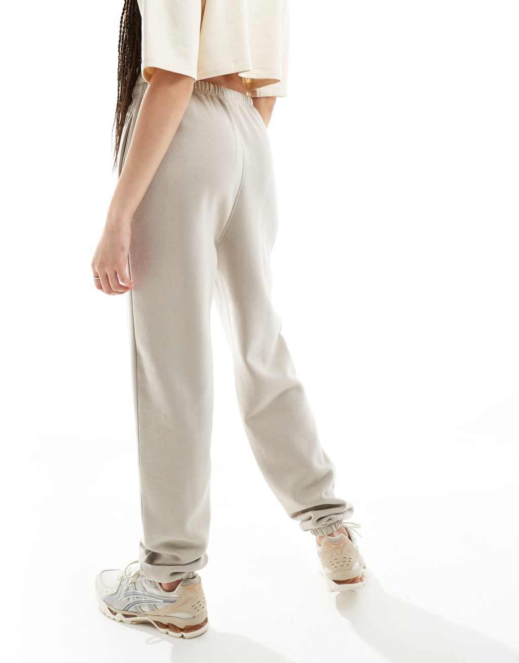Kaiia Tall cuffed sweatpants in stone Product Image