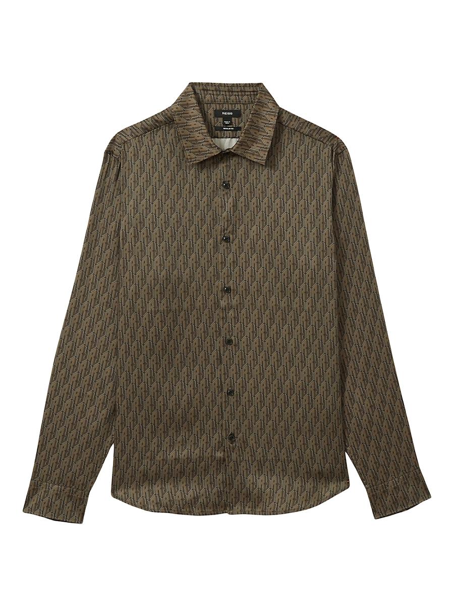 Mens Lafraneire Monogram Long-Sleeve Shirt Product Image