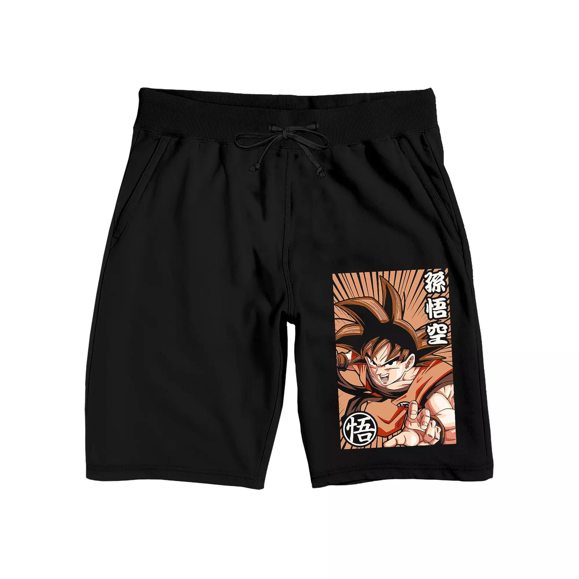 Men's Dragon Ball Z Goku 9" Sleep Shorts, Size: XXL, Black Product Image
