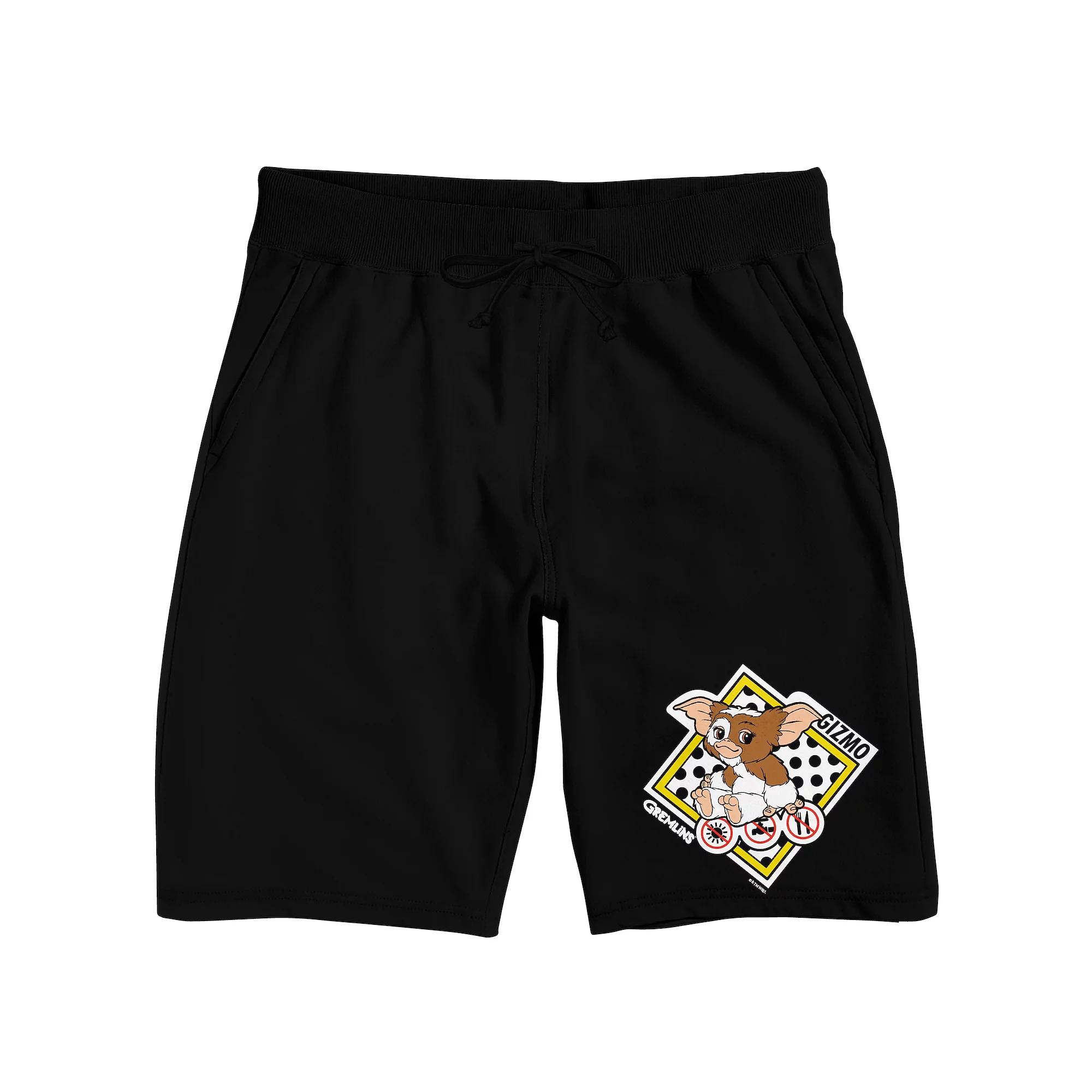 Men's Gremlins Gizmo Sleep Shorts, Size: Small, Black Product Image
