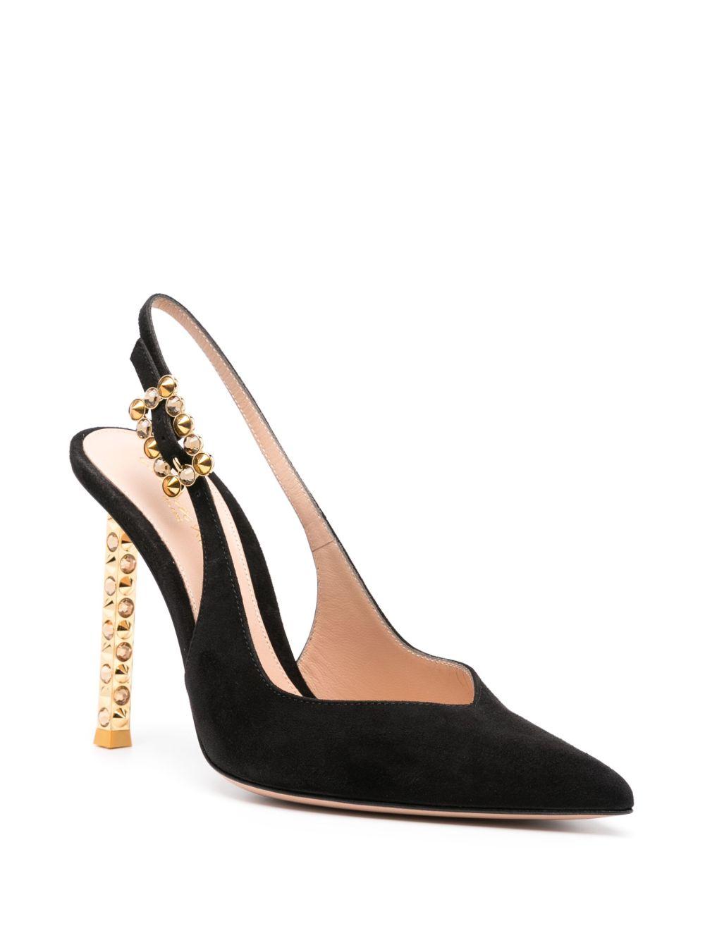 110mm studded-heel slingback pumps Product Image