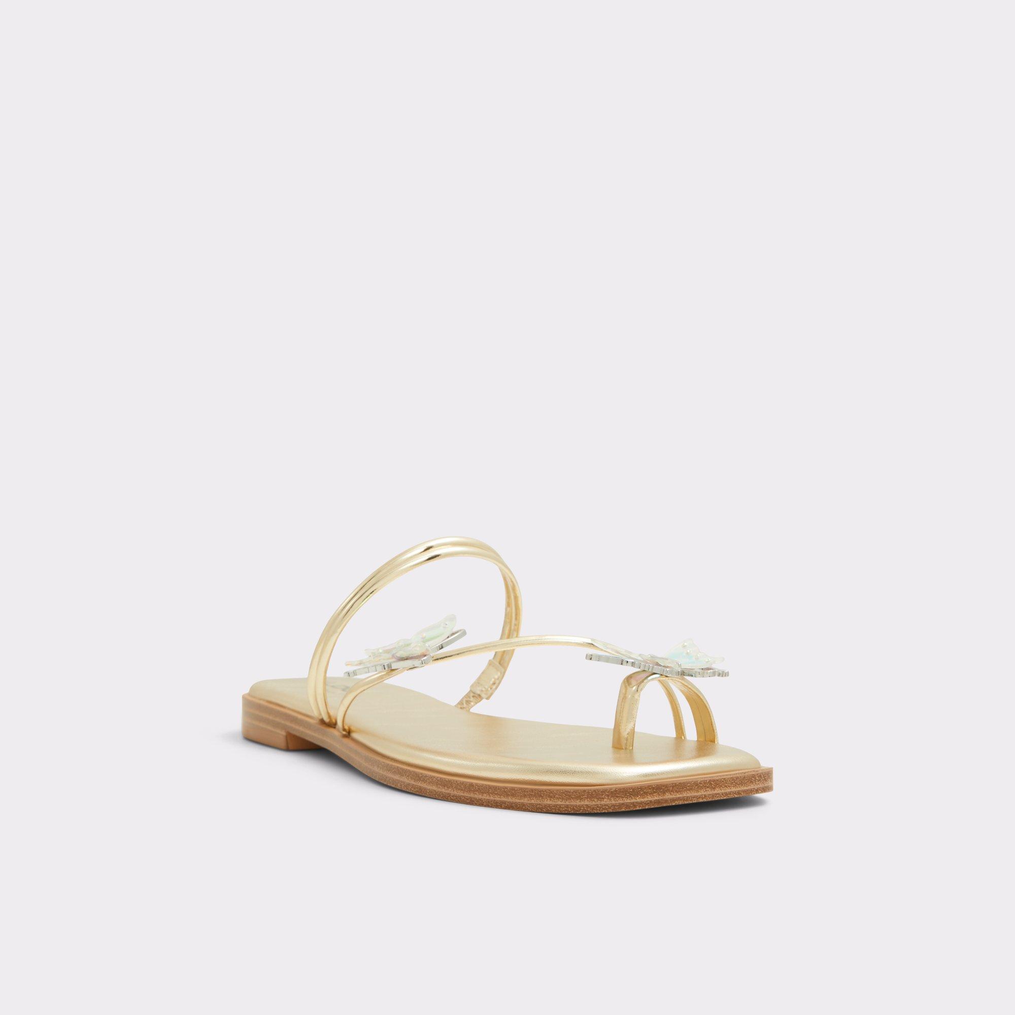 Glasswing Gold Women's Flat Sandals | ALDO US Product Image