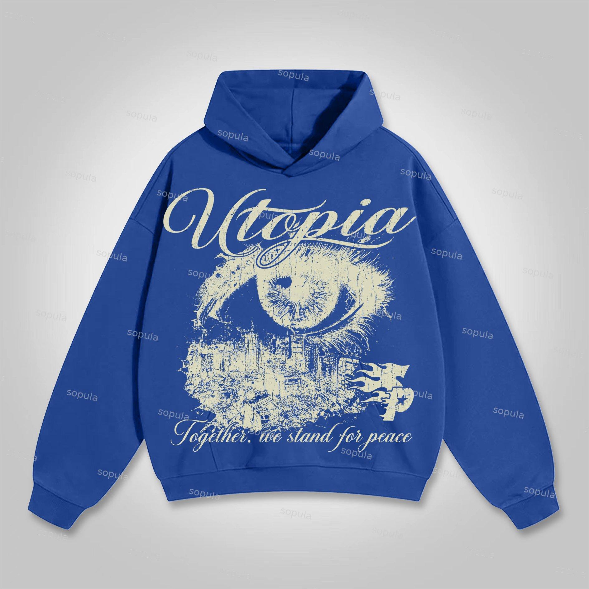 Sopula Utopia Vintage Graphic Hoodie Product Image