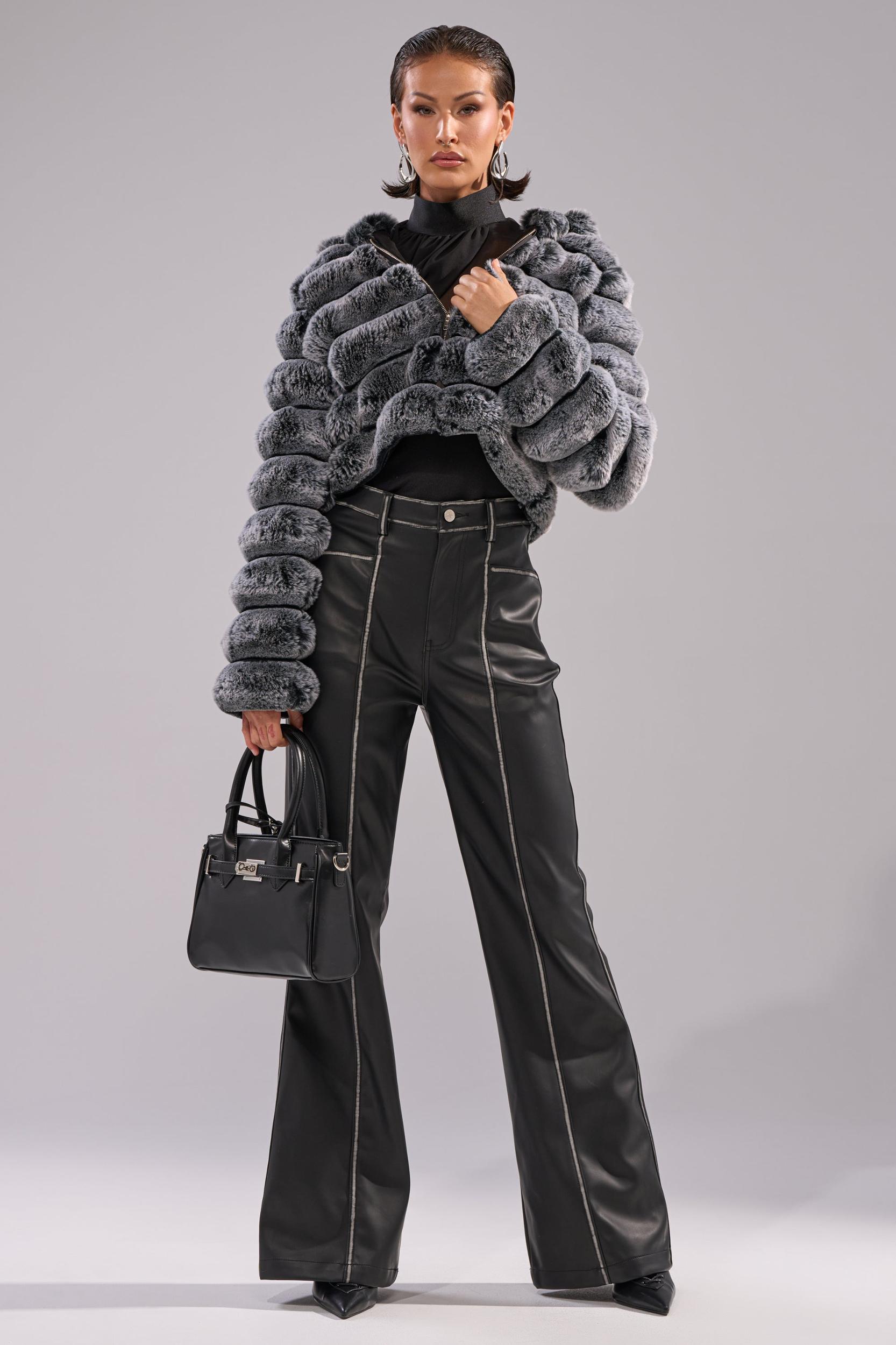 POPCORN FAUX FUR IN GREY Product Image