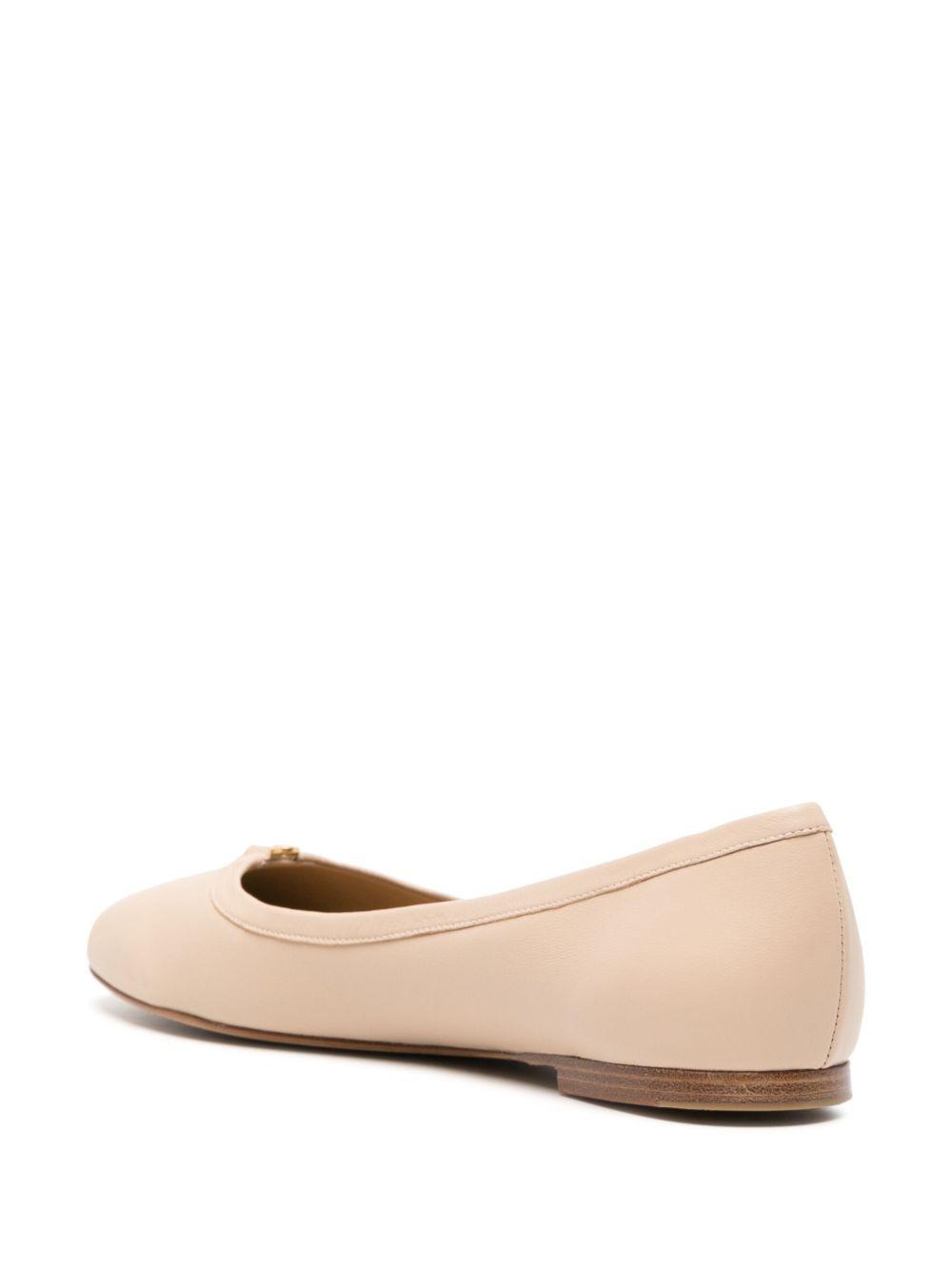 CHLOÉ Woman Ballet Flats Sand Size 9 Leather In Beige Product Image
