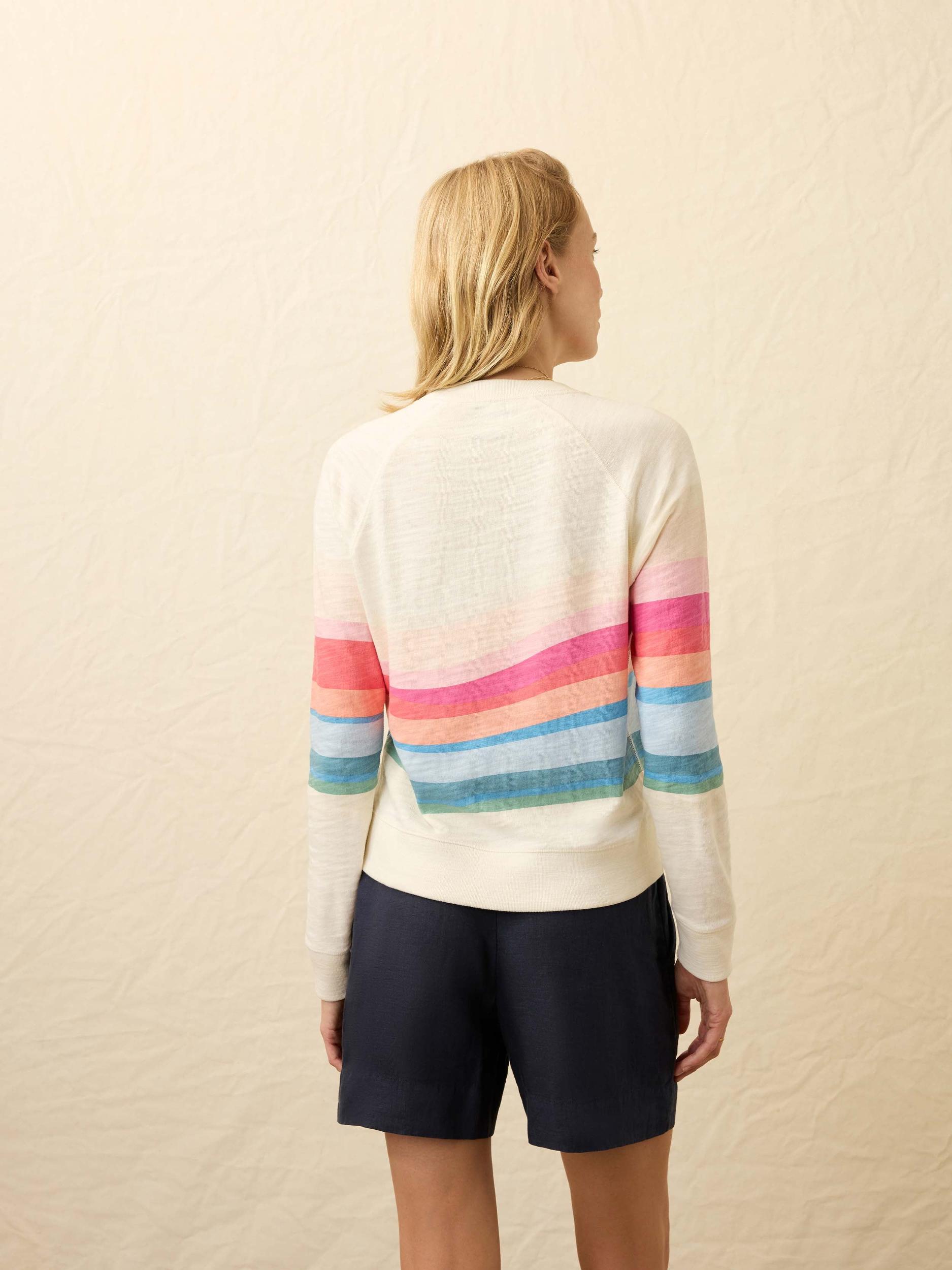 Sunwashed Slub Crewneck - Sun Spritz Soleil Female Product Image