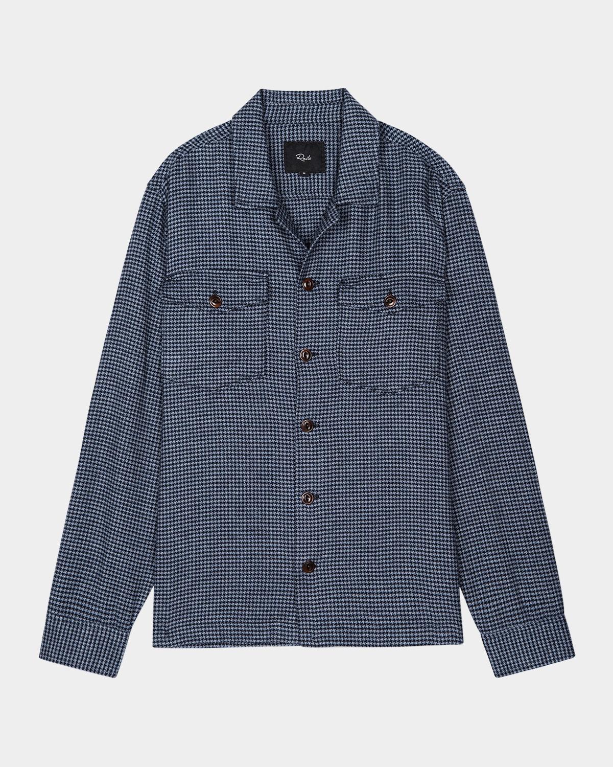 Men's Kerouac Micro-Houndstooth Overshirt Product Image