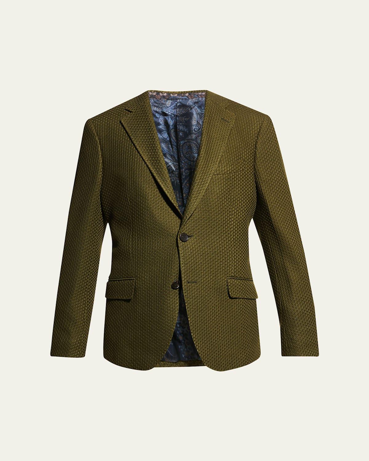 Mens Basic Knit Blazer Product Image