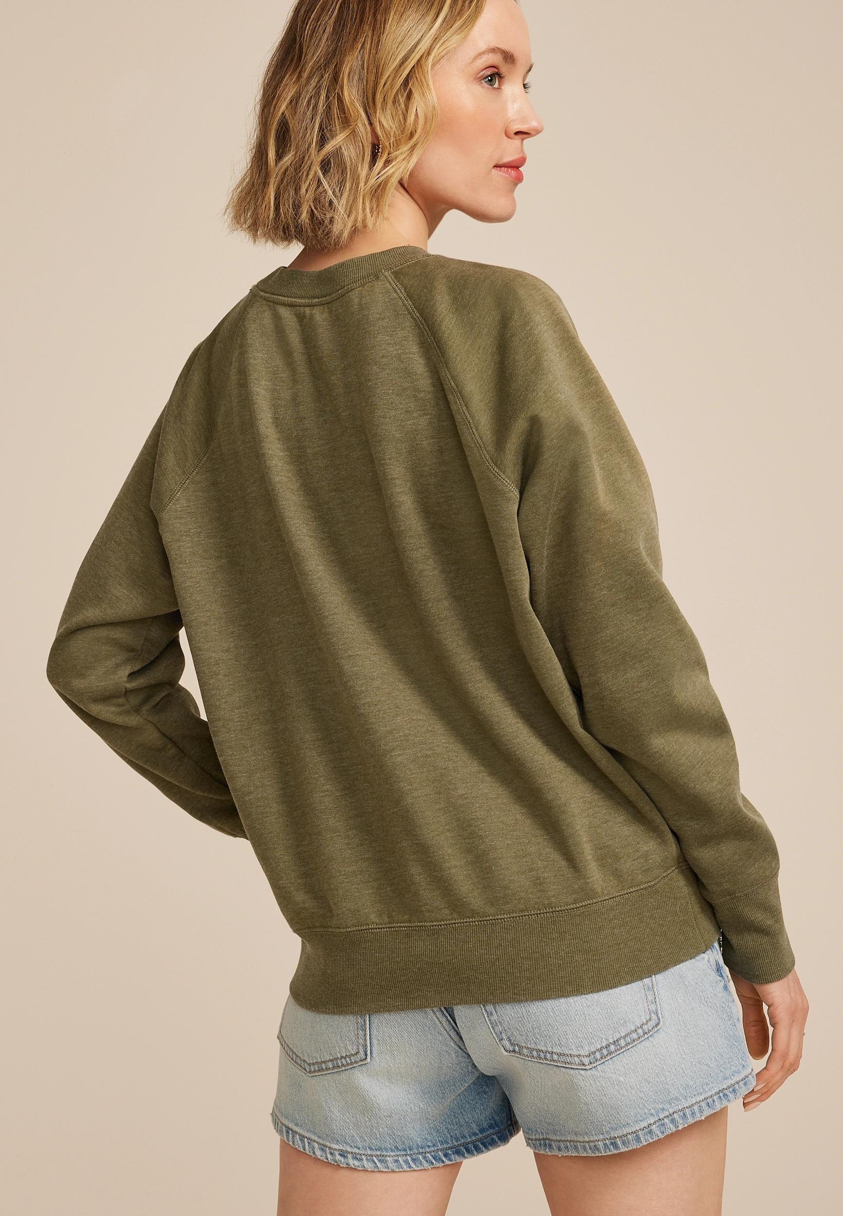 Retro Floral Relaxed Fit Sweatshirt Product Image