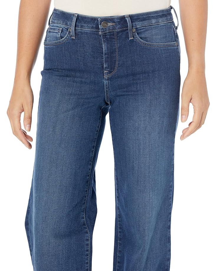 Teresa Wide Leg Side Placket Jeans in Ibiza Blues Product Image
