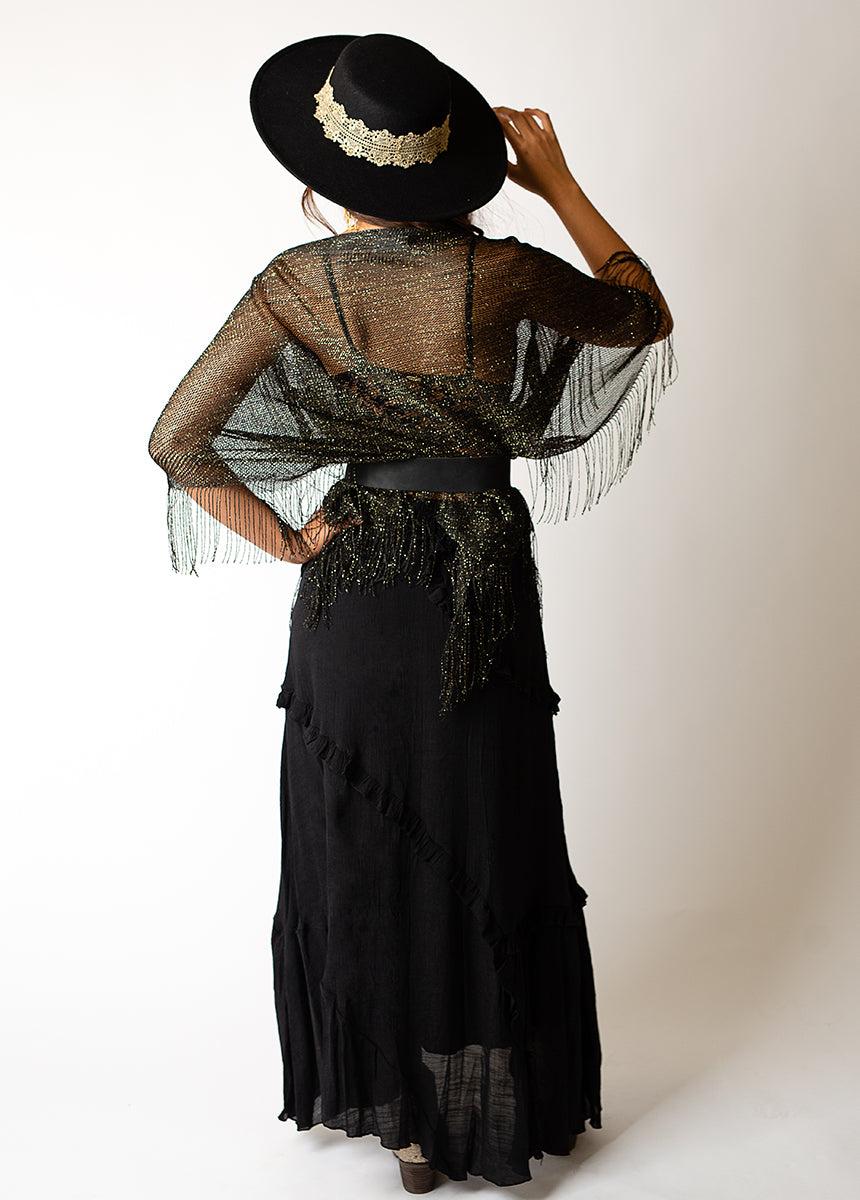 Halo Hat in Black Female Product Image