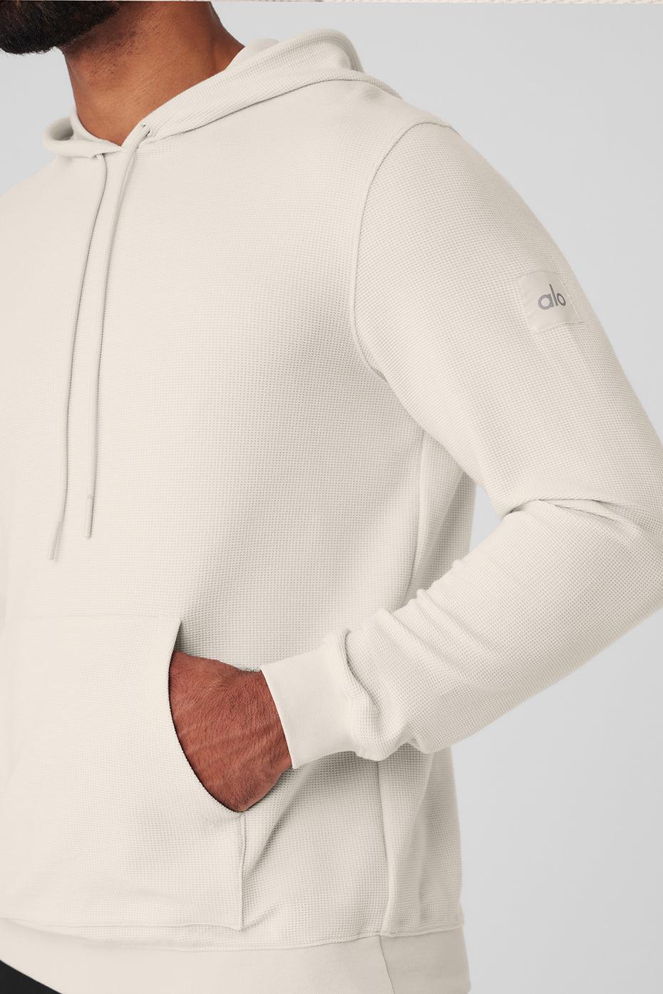 Micro Waffle Fast Break Hoodie - Bone Male Product Image