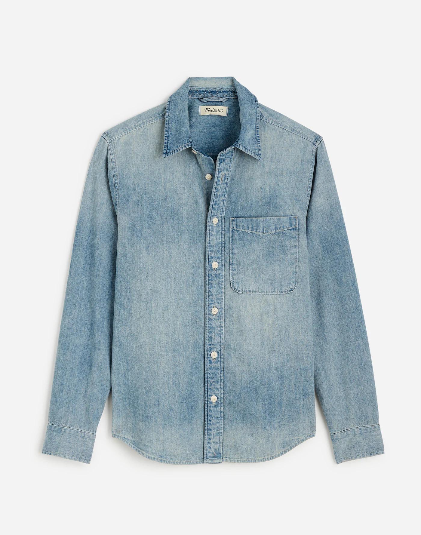 Denim Button-Up Shirt in Reyner Wash Product Image
