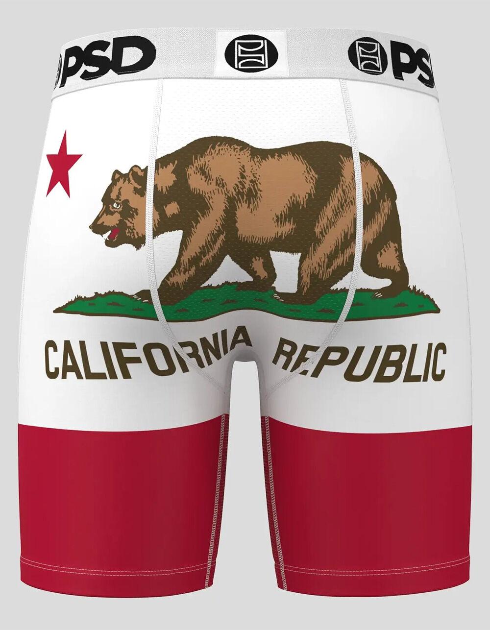PSD California Mens Boxer Briefs - WHT/RED Product Image