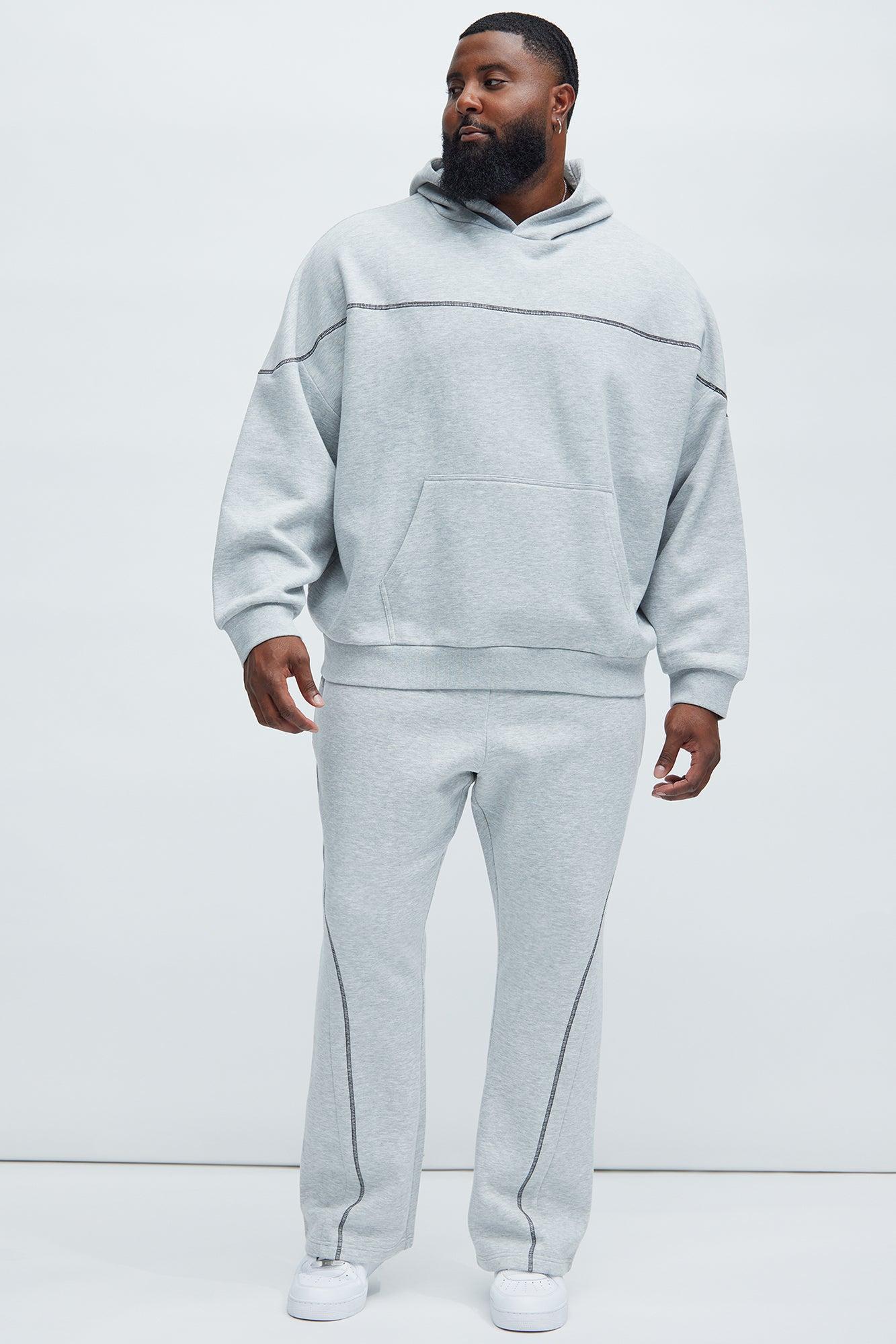 Tyson Trust Me Skinny Flare Contrast Sweatpants - Heather Grey Product Image