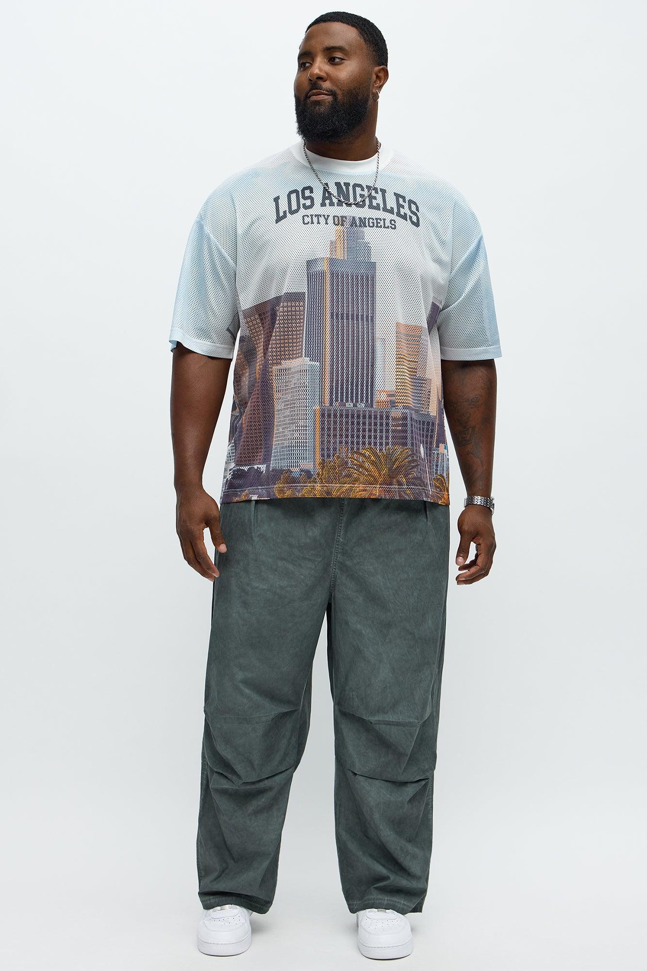 Baggy Hit Below The Belt Pants - Slate Grey Male Product Image